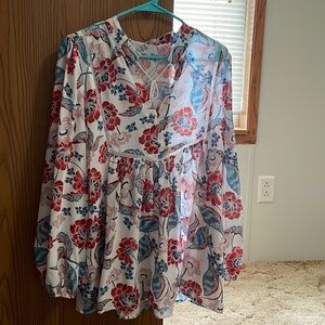 Dressy tunic length top